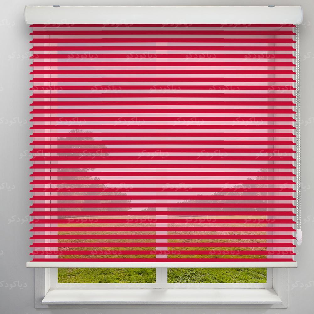 عکس محصول پرده سیلوئت رنگ قرمز کد COL-17