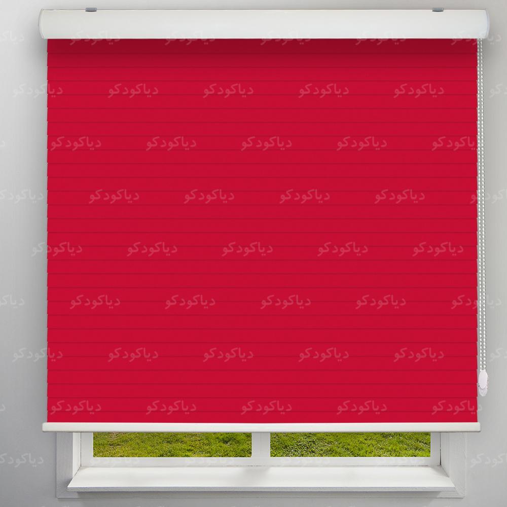 عکس محصول پرده سیلوئت رنگ قرمز کد COL-17