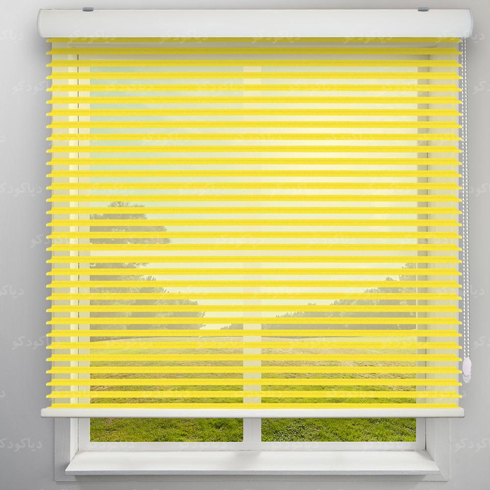 عکس محصول پرده سیلوئت رنگ زرد کد COL-02