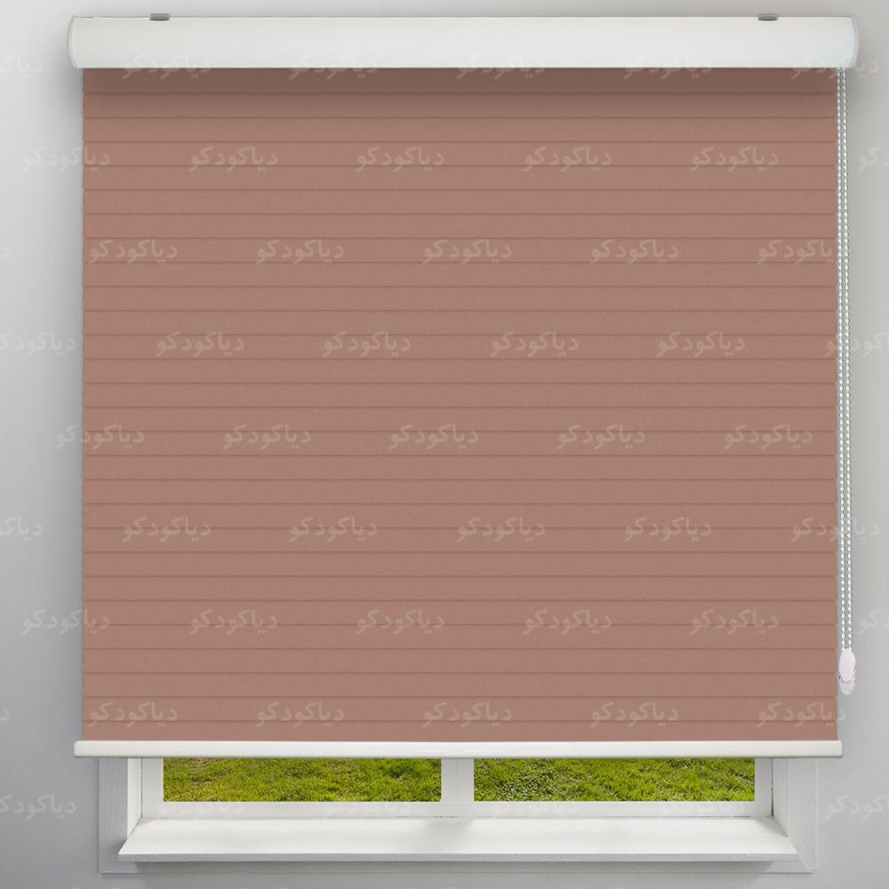 عکس محصول پرده سیلوئت رنگ نسکافه ای کد COL-04