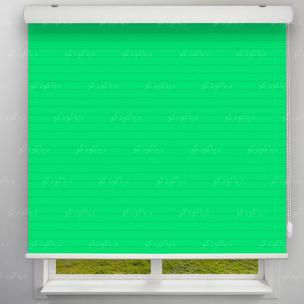 عکس محصول پرده سیلوئت طرح گردینت رنگ سبز کد HS1-09