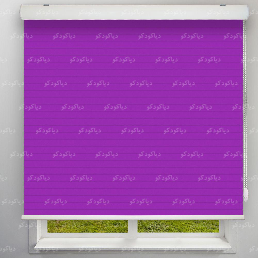 عکس محصول پرده سیلوئت رنگ بنفش کد COL-21