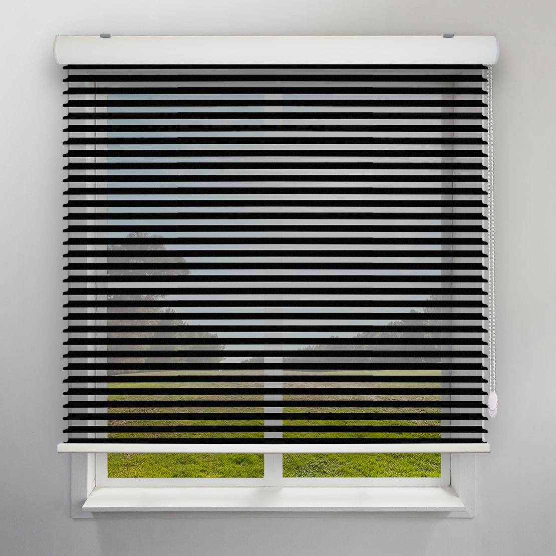 عکس محصول پرده سیلوئت رنگ مشکی کد COL-22