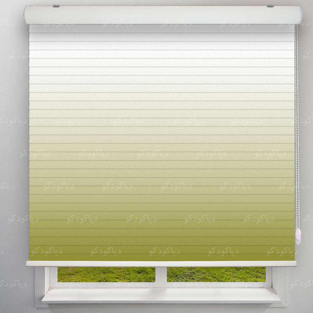 عکس محصول پرده سیلوئت طرح گردینت رنگ سبز زیتونی کد HS1-11