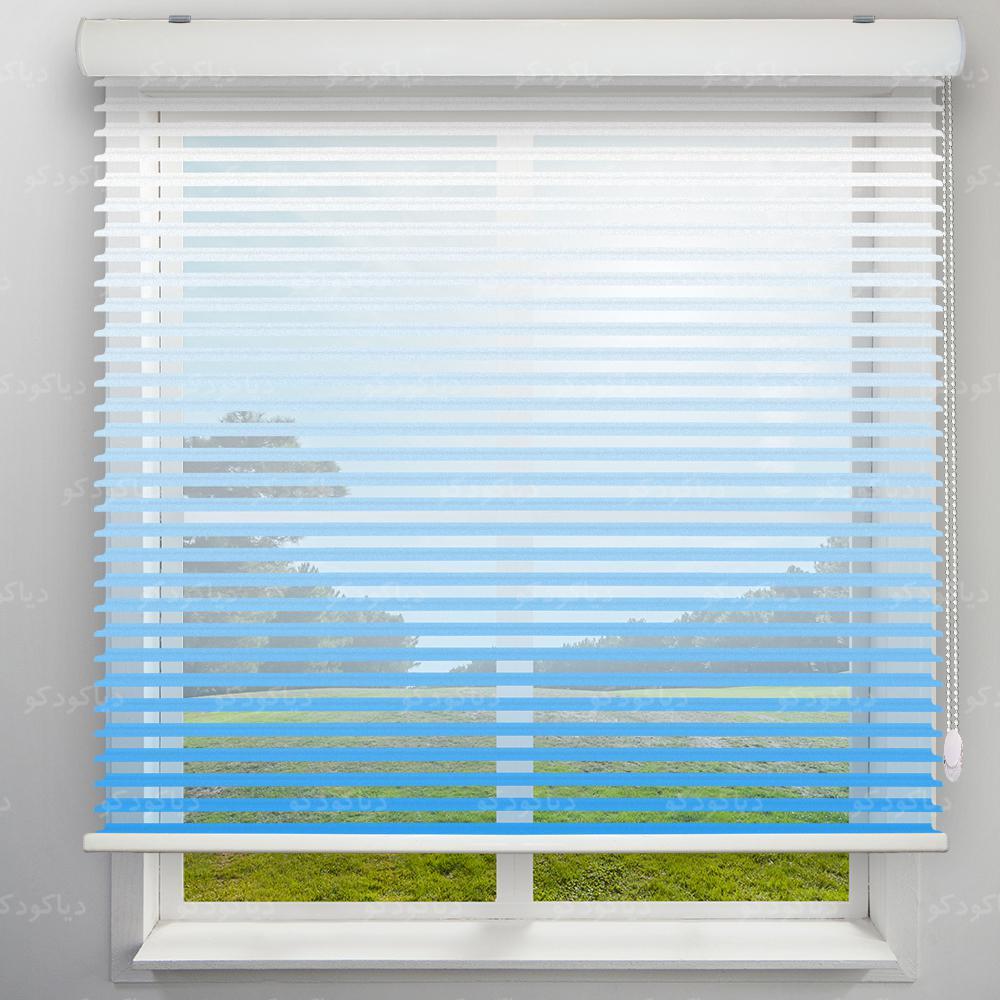 پرده سیلوئت طرح گردینت رنگ آبی کد HS1-14 پرده سیلوئت طرح گردینت رنگ آبی کد HS1-14