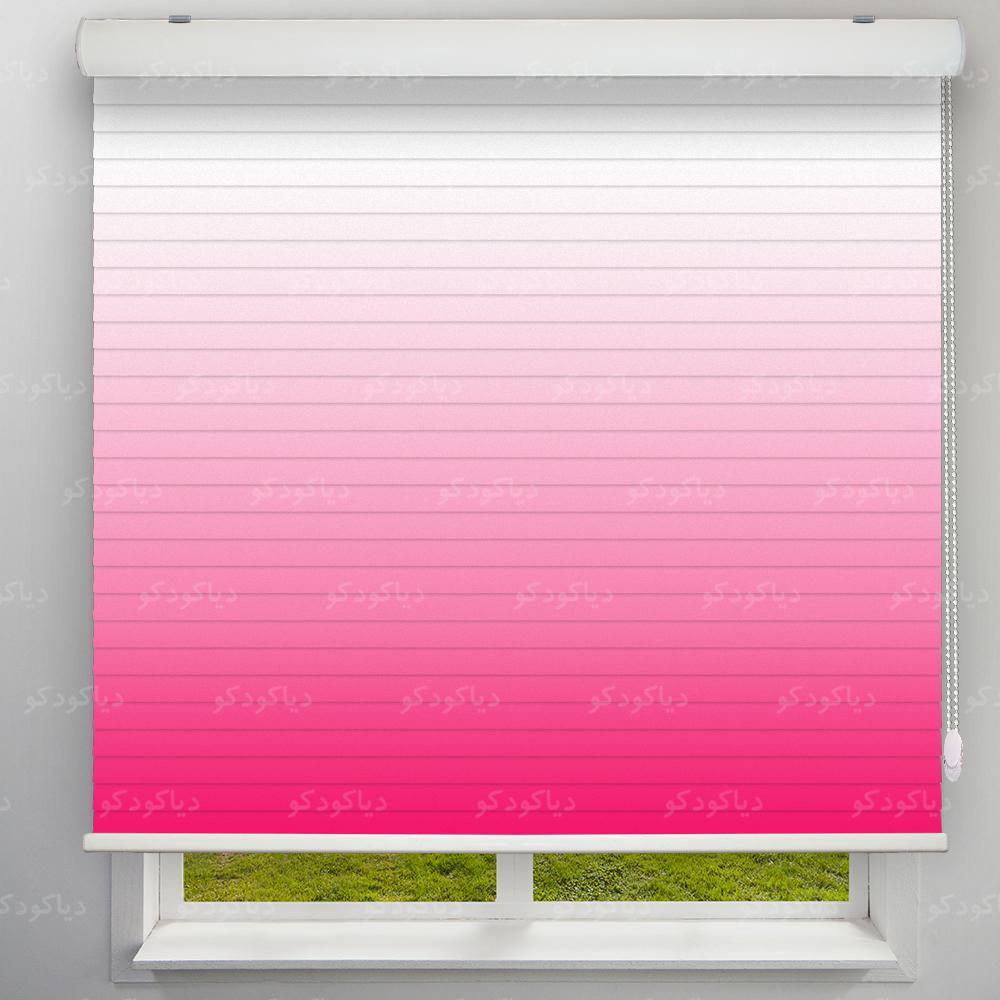 عکس محصول پرده سیلوئت طرح گردینت رنگ سبز سرخابی کد HS1-16