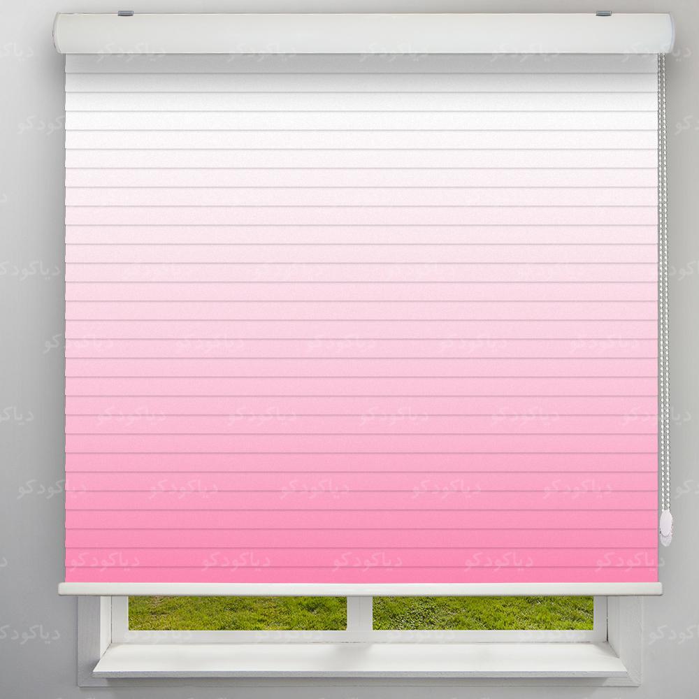 عکس محصول پرده سیلوئت طرح گردینت رنگ صورتی کد HS2-18