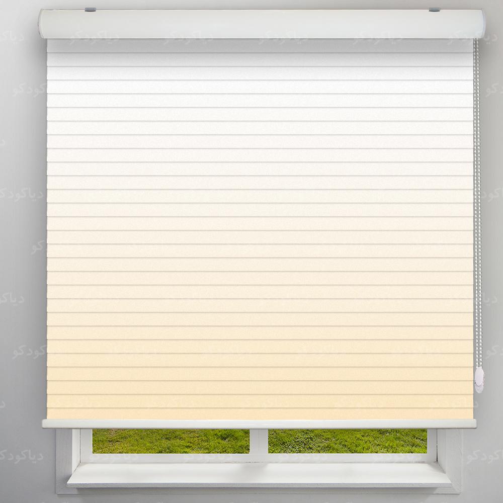 پرده سیلوئت طرح گردینت رنگ کرم کد HS1-01 پرده سیلوئت طرح گردینت رنگ کرم کد HS1-01