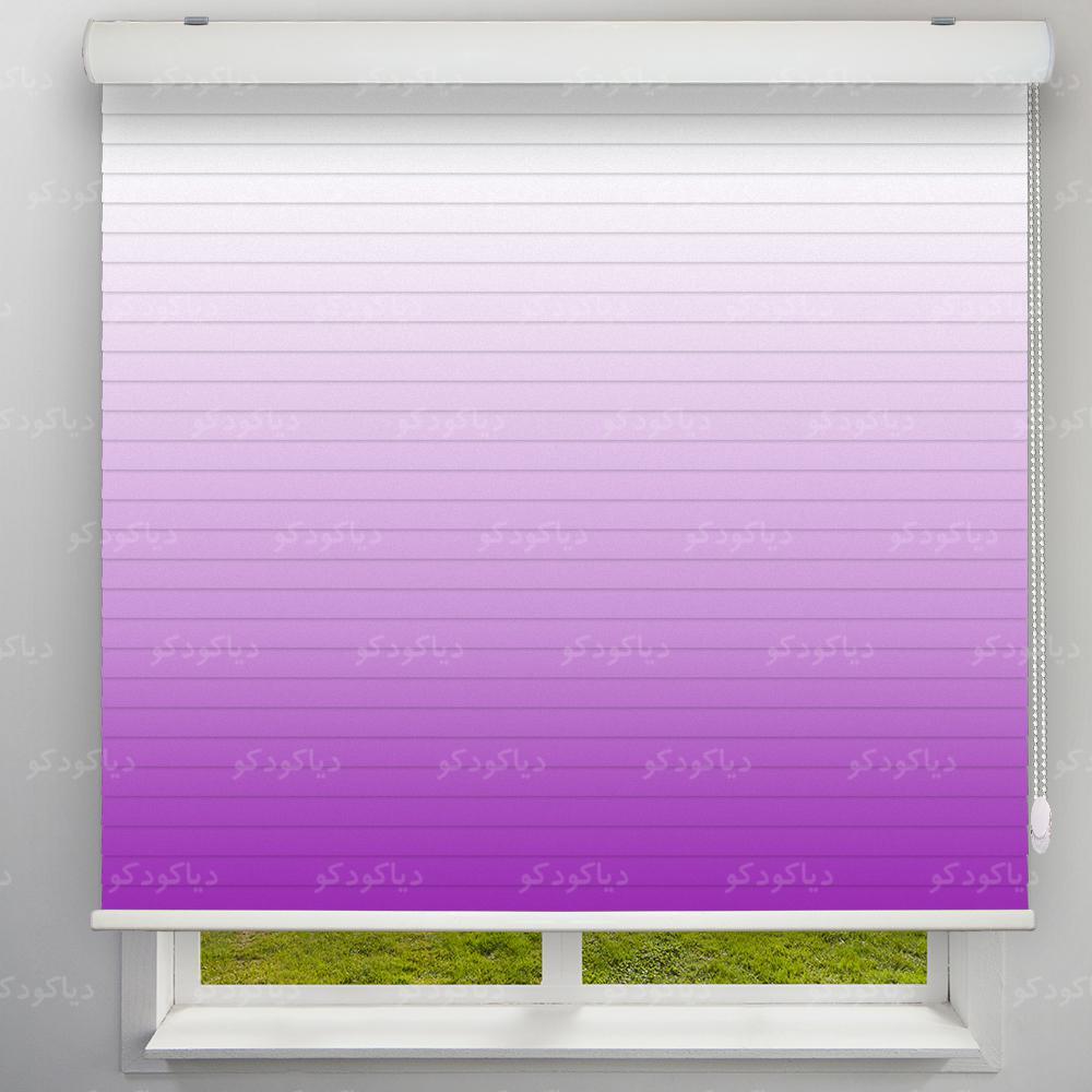 عکس محصول پرده سیلوئت طرح گردینت رنگ بنفش کد HS2-21