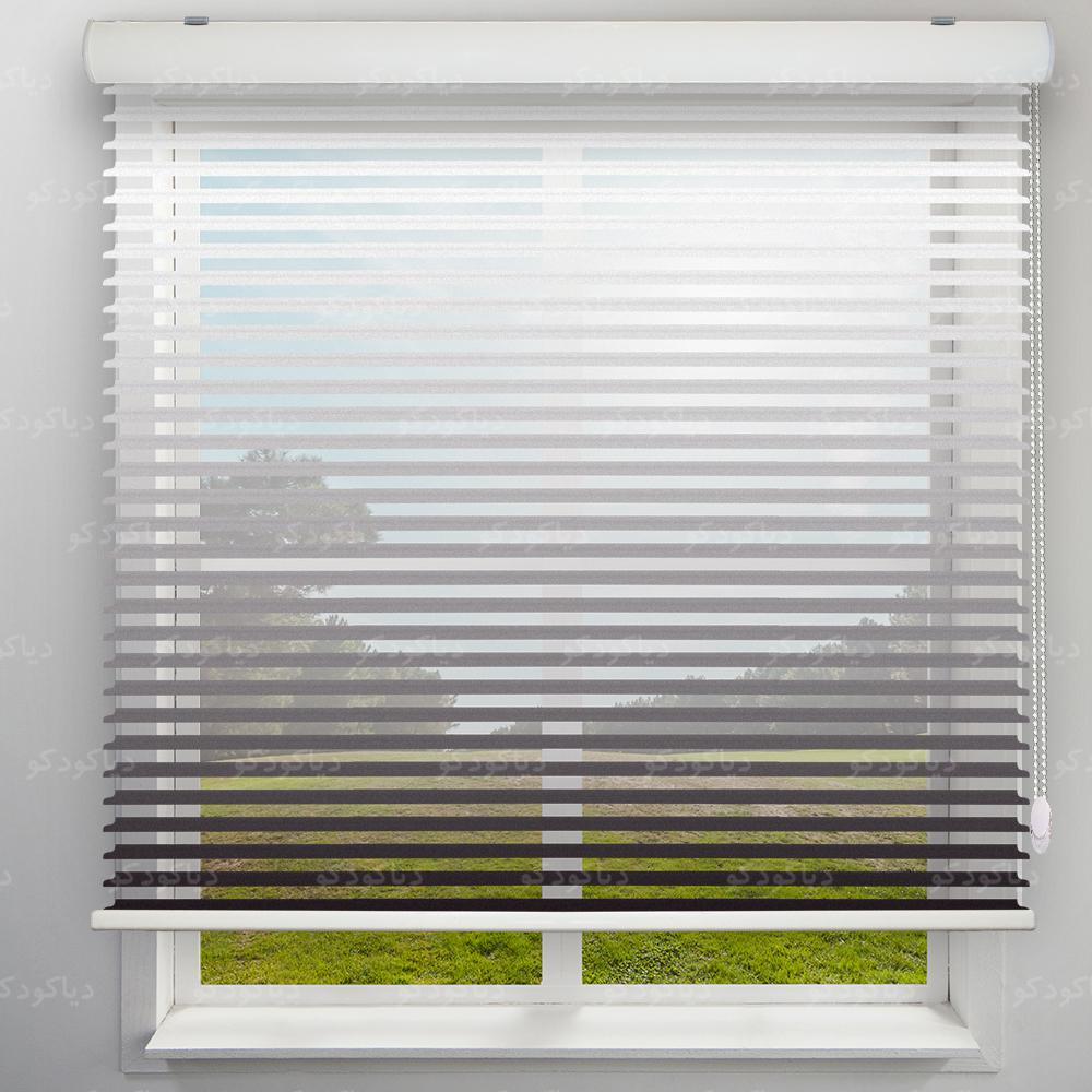 پرده سیلوئت طرح گردینت رنگ مشکی کد HS2-22 پرده سیلوئت طرح گردینت رنگ مشکی کد HS2-22