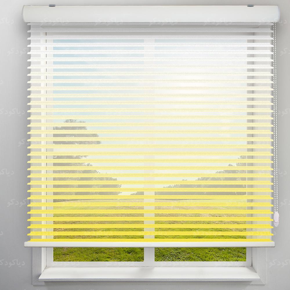 پرده سیلوئت طرح گردینت رنگ زرد کد HS1-02 پرده سیلوئت طرح گردینت رنگ زرد کد HS1-02