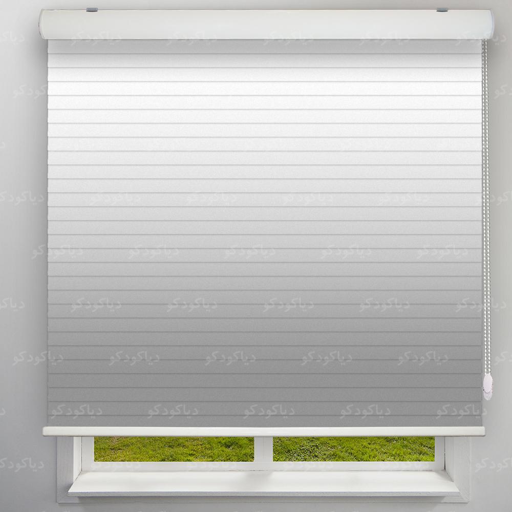 عکس محصول پرده سیلوئت طرح گردینت رنگ طوسی کد HS1-03