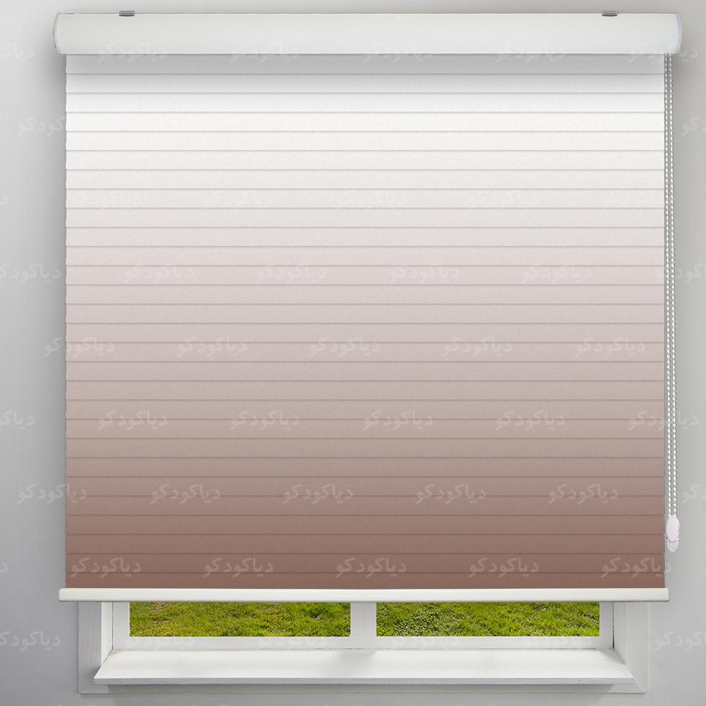 پرده سیلوئت طرح گردینت رنگ قهوه ای کد HS1-06 پرده سیلوئت طرح گردینت رنگ قهوه ای کد HS1-06