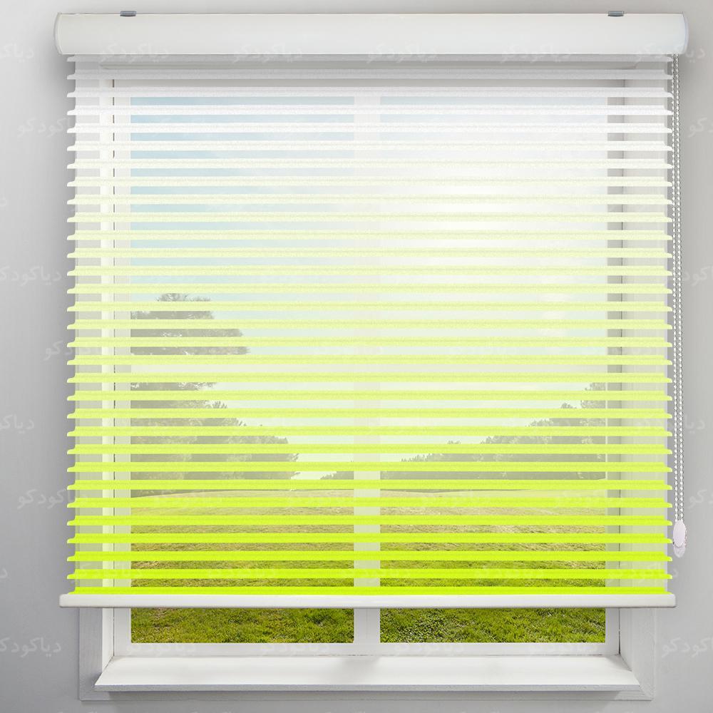 پرده سیلوئت طرح گردینت رنگ زرد لیمویی کد HS1-08 پرده سیلوئت طرح گردینت رنگ زرد لیمویی کد HS1-08