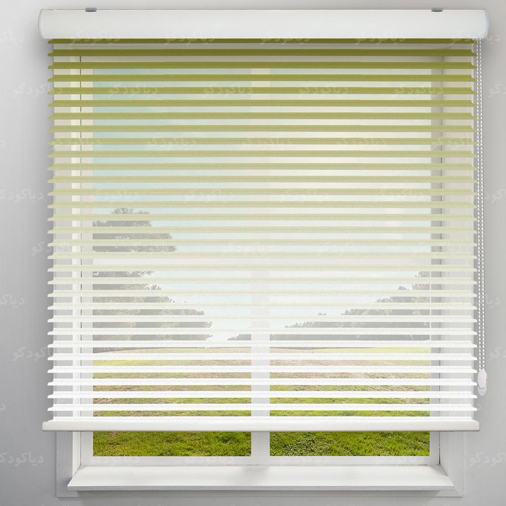 عکس محصول پرده سیلوئت طرح گردینت رنگ سبز زیتونی کد HS1-11