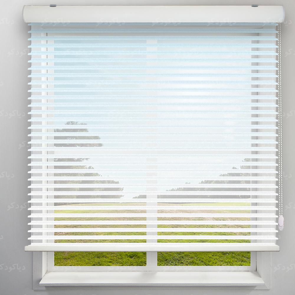 عکس محصول پرده سیلوئت طرح گردینت رنگ آبی یخی کد HS1-12