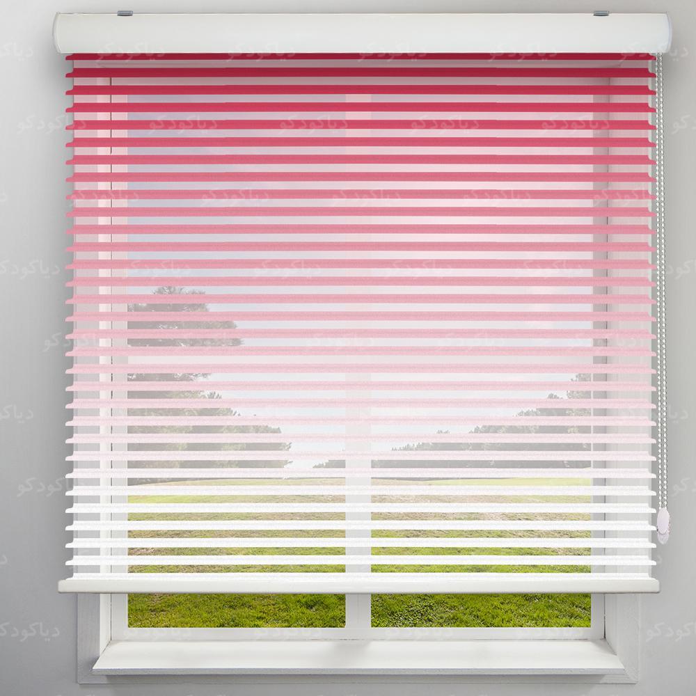 عکس محصول پرده سیلوئت طرح گردینت رنگ قرمز کد HS2-17