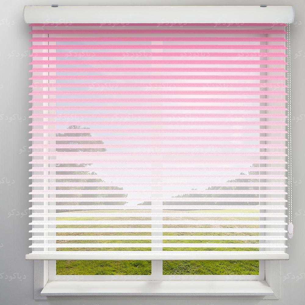 عکس محصول پرده سیلوئت طرح گردینت رنگ صورتی کد HS2-18