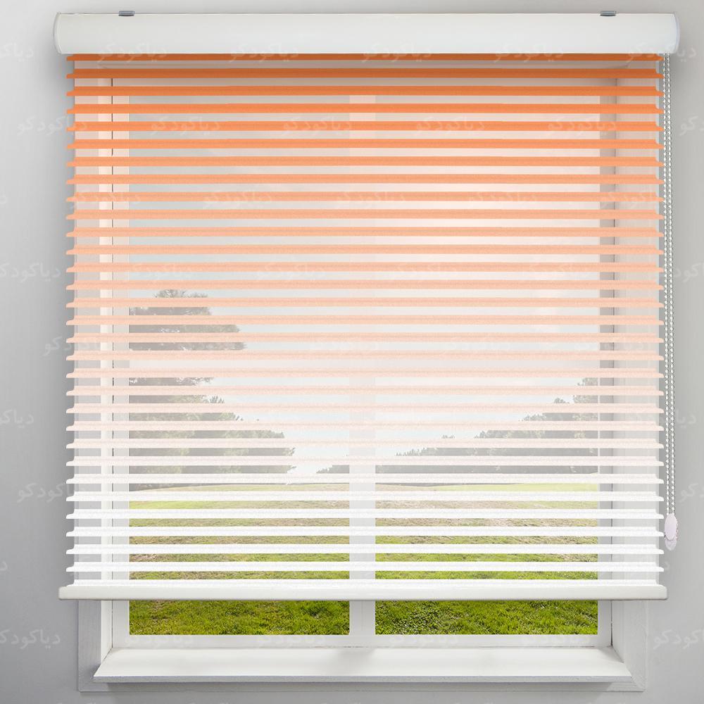 عکس محصول پرده سیلوئت طرح گردینت رنگ نارنجی کد HS2-20