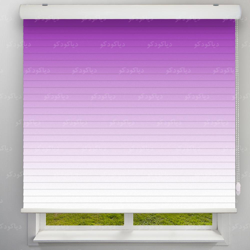 عکس محصول پرده سیلوئت طرح گردینت رنگ بنفش کد HS2-21