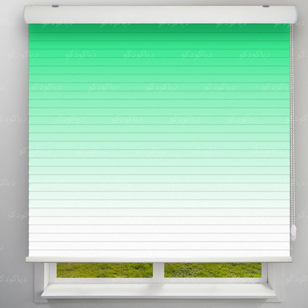 عکس محصول پرده سیلوئت طرح گردینت رنگ سبز کد HS1-09