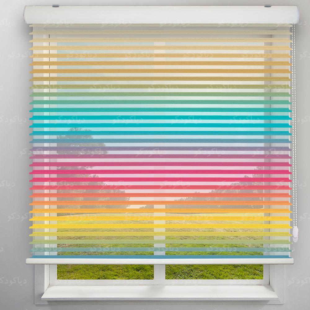 پرده سیلوئت طرح طیف رنگی کد RC-06 پرده سیلوئت طرح طیف رنگی کد RC-06
