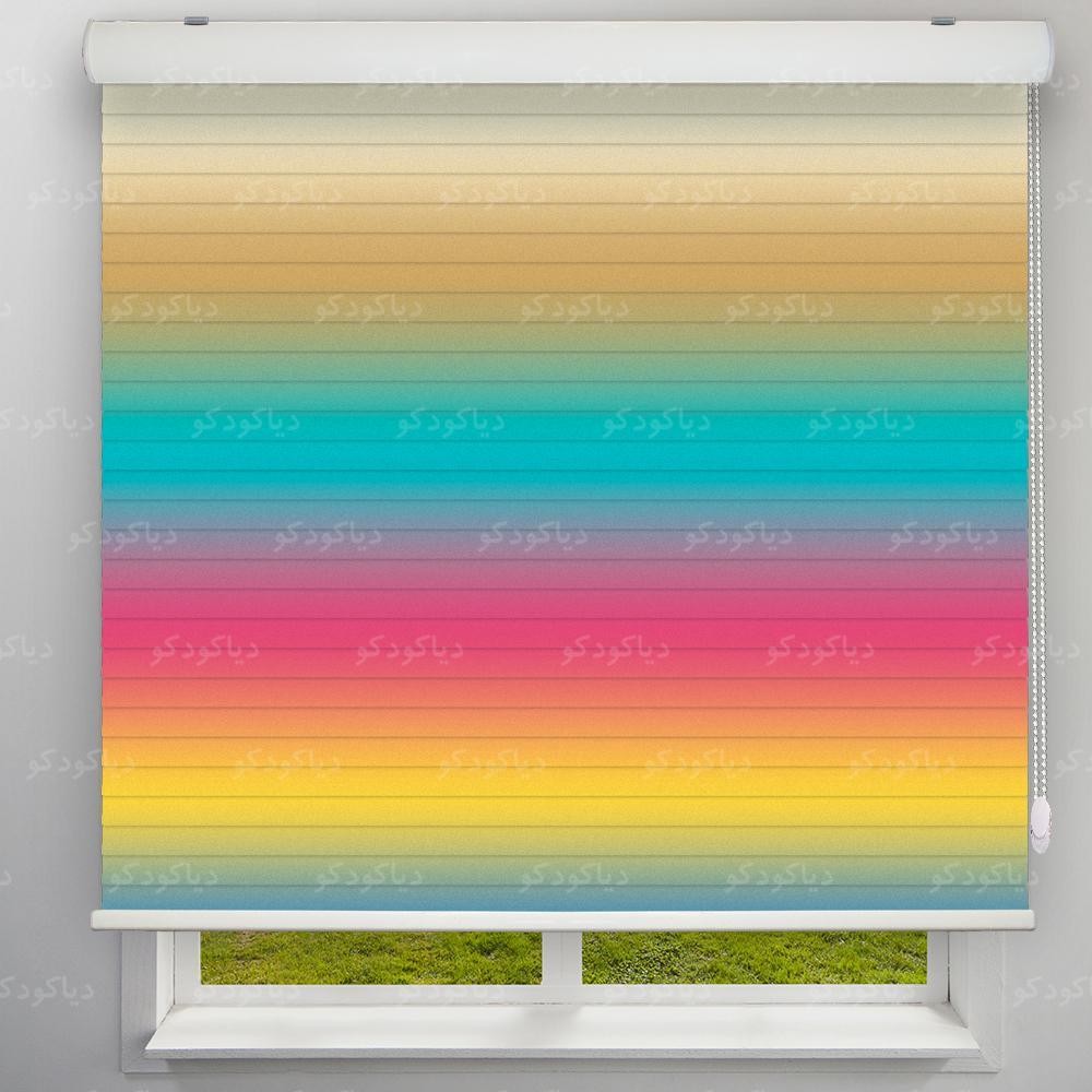 عکس محصول پرده سیلوئت طرح طیف رنگی کد RC-06