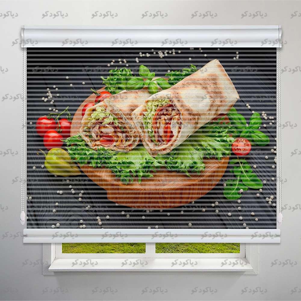 عکس محصول پرده شب و روز طرح تاکو کد FOD-12