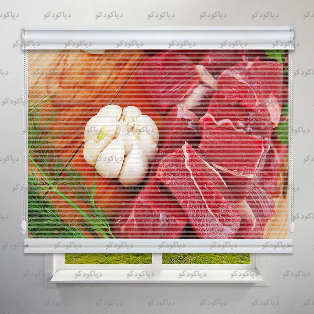 عکس محصول پرده شب و روز طرح استیک کد FOD-08