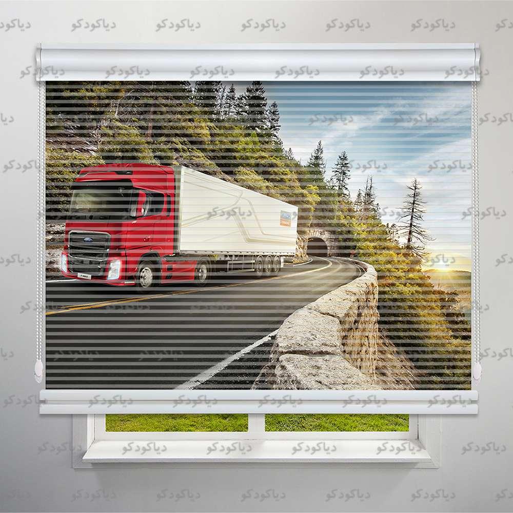 عکس محصول پرده شب و روز طرح تریلی کد CAR-11