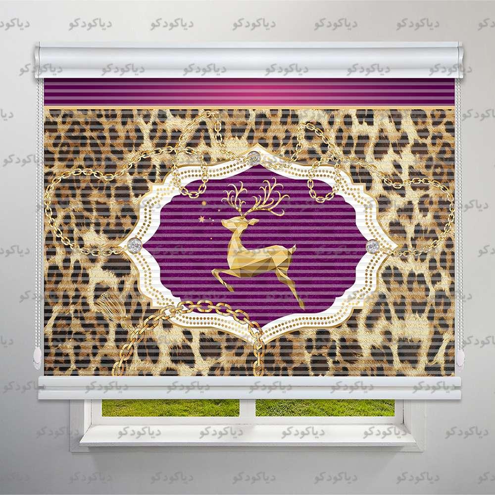 عکس محصول پرده شب و روز طرح هنری لاکچری مدرن کد ART-13