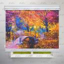 پرده شب و روز طرح هنری باغ زیبا آبرنگی کد ART-15