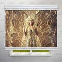 پرده شب و روز طرح سه بعدی فرشته طلایی کد TRD-07