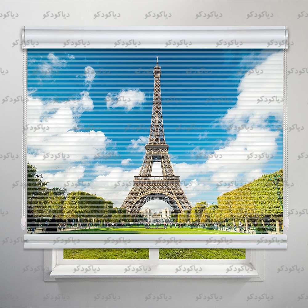 پرده شب و روز طرح شهر پاریس برج ایفل کد CIT-11