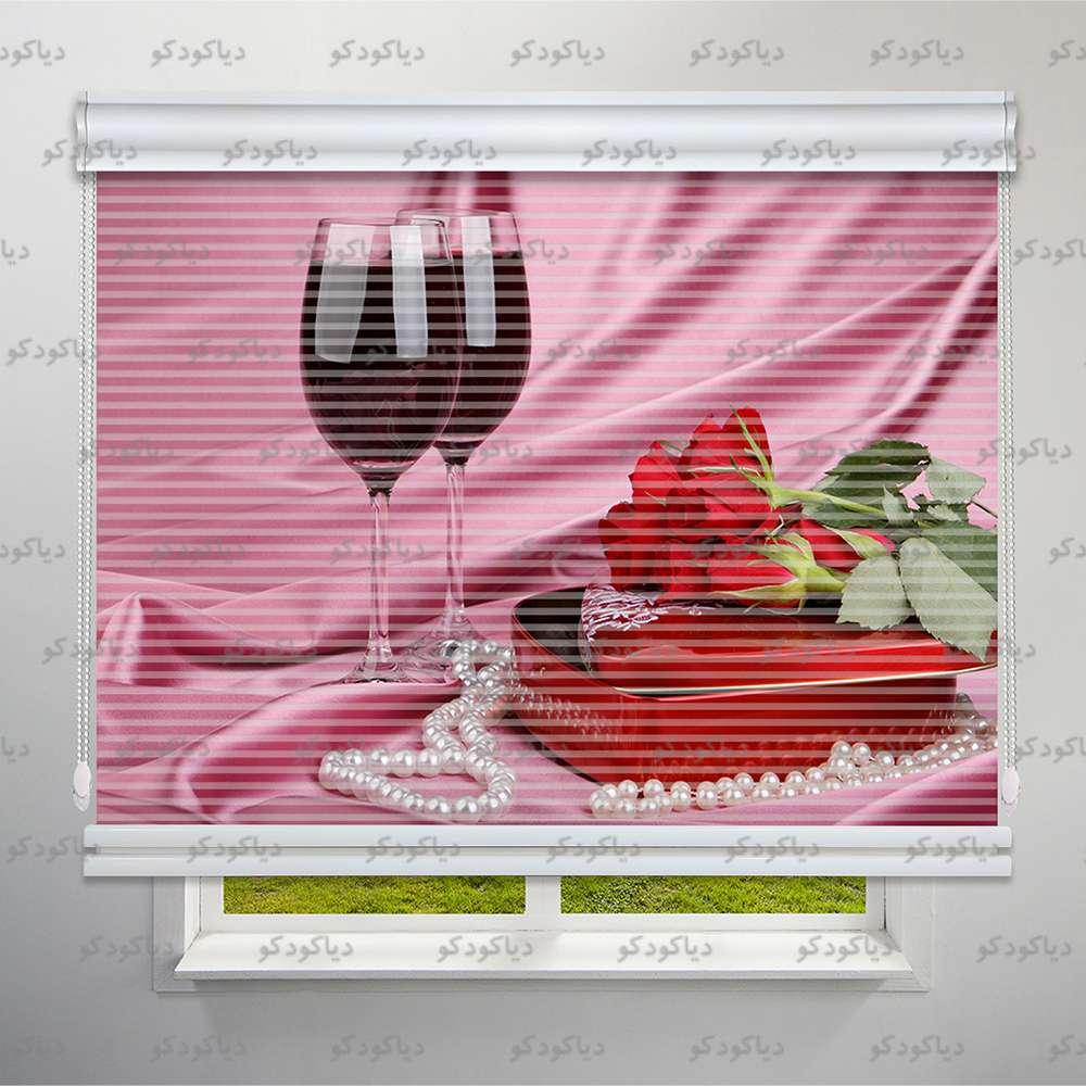 عکس محصول پرده شب و روز طرح سفره عقد و عروسی کد BSN-11