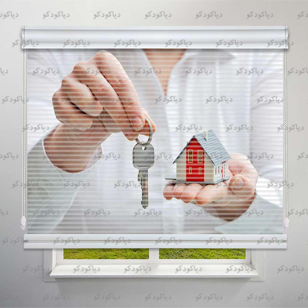 پرده شب و روز طرح دفتر املاک کد BSN-15 پرده شب و روز طرح دفتر املاک کد BSN-15