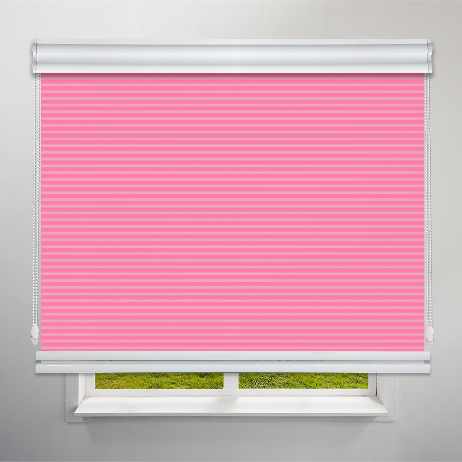 عکس محصول پرده شب و روز 1 سانتی رنگ صورتی کد COL-18