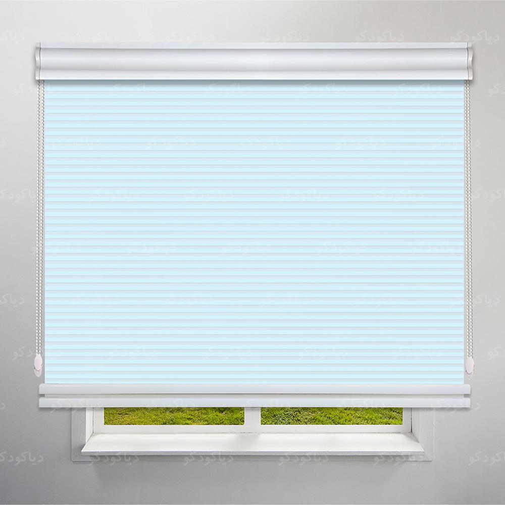 عکس محصول پرده شب و روز 1 سانتی رنگ آبی یخی کد COL-12