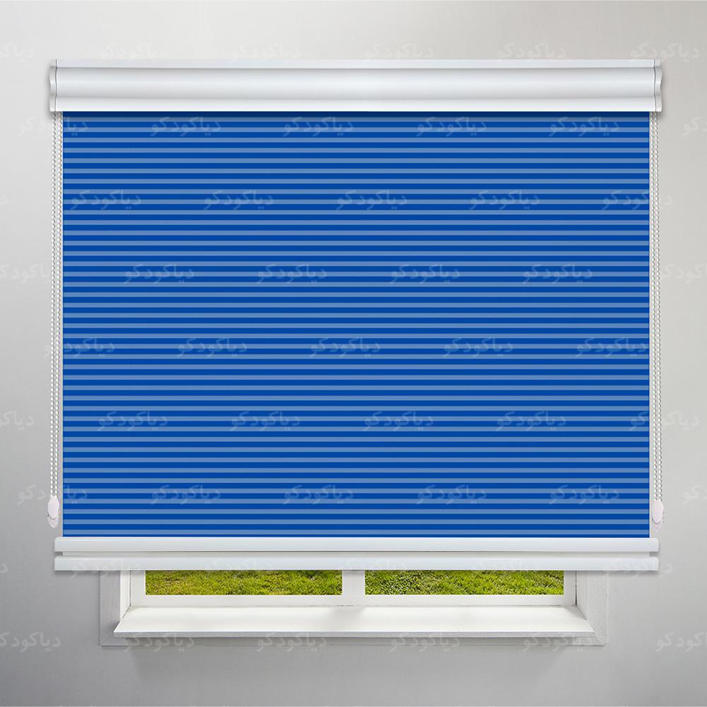 عکس محصول پرده شب و روز 1 سانتی رنگ سرمه ای کد COL-15