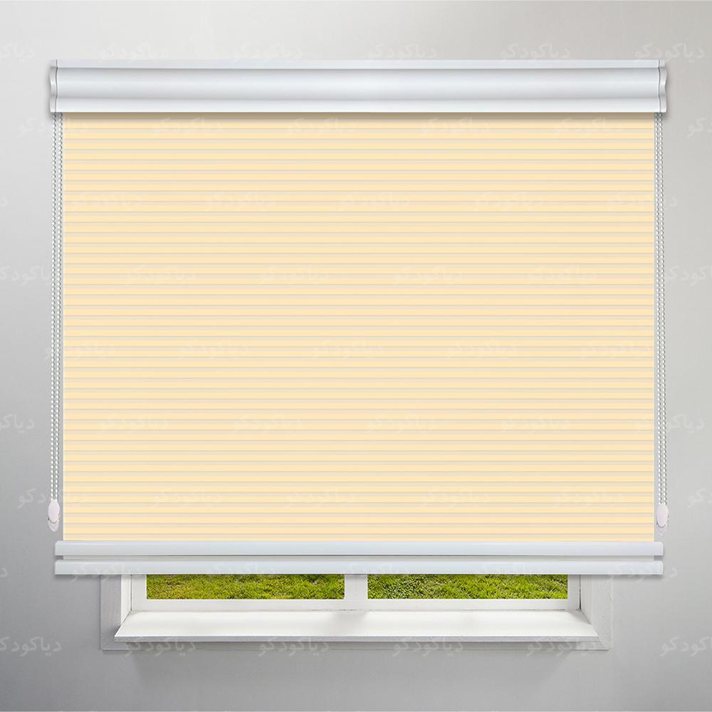 عکس محصول پرده شب و روز 1 سانتی رنگ کرم کد COL-01