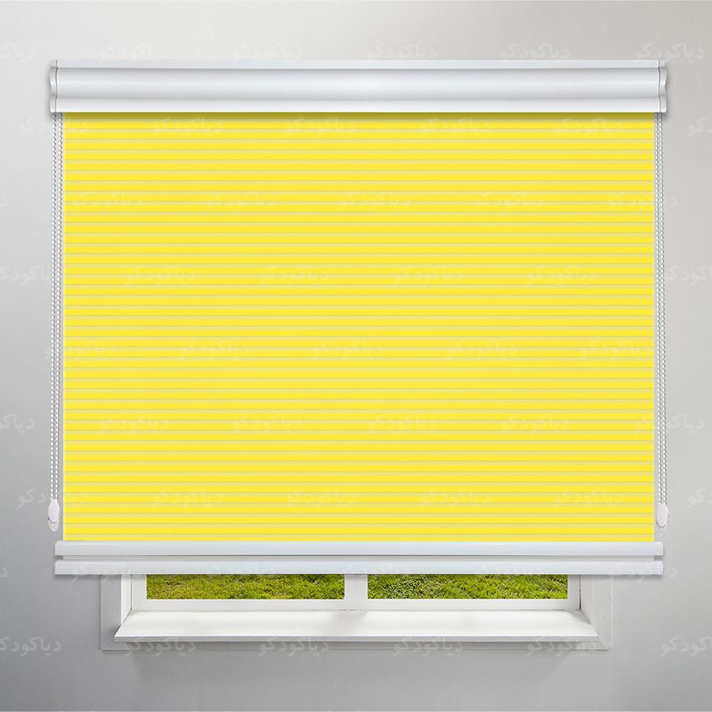 عکس محصول پرده شب و روز 1 سانتی رنگ زرد کد COL-02