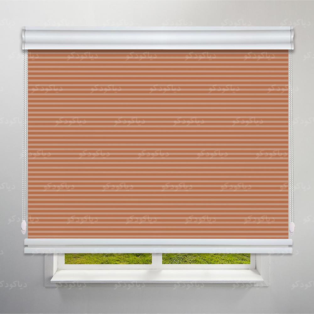 عکس محصول پرده شب و روز 1 سانتی رنگ قهوه ای شتری کد COL-05