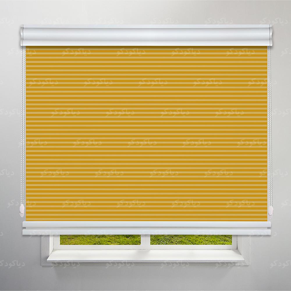 عکس محصول پرده شب و روز 1 سانتی رنگ طلایی کد COL-07