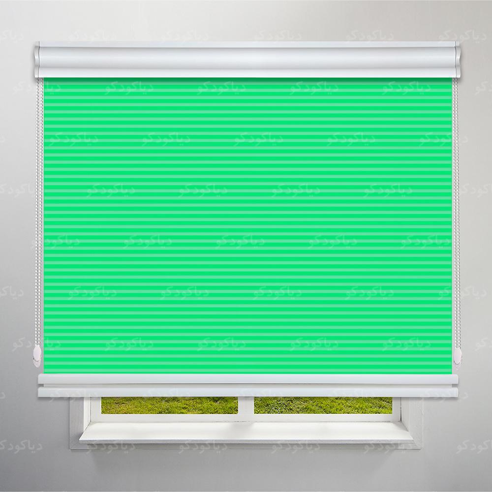عکس محصول پرده شب و روز 1 سانتی رنگ سبز کد COL-09