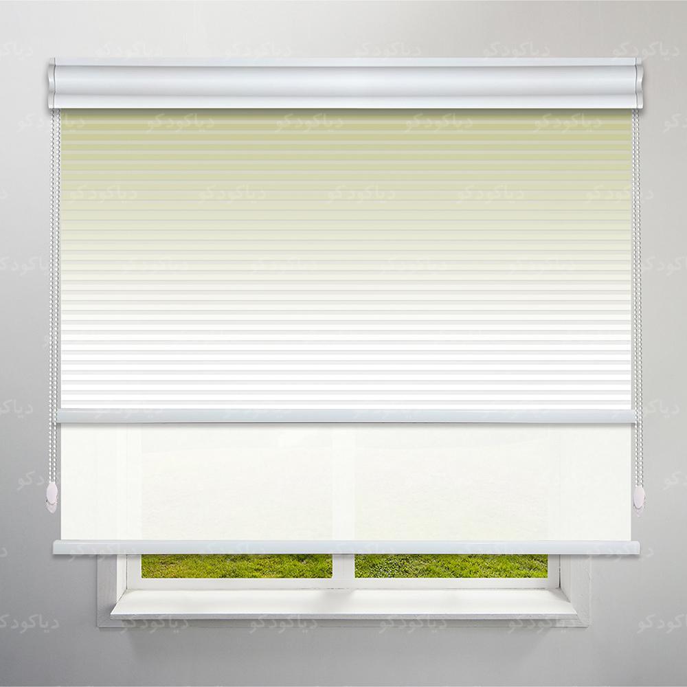 عکس محصول پرده شب و روز 1 سانتی طرح گردینت رنگ سبز زیتونی کد HS1-11