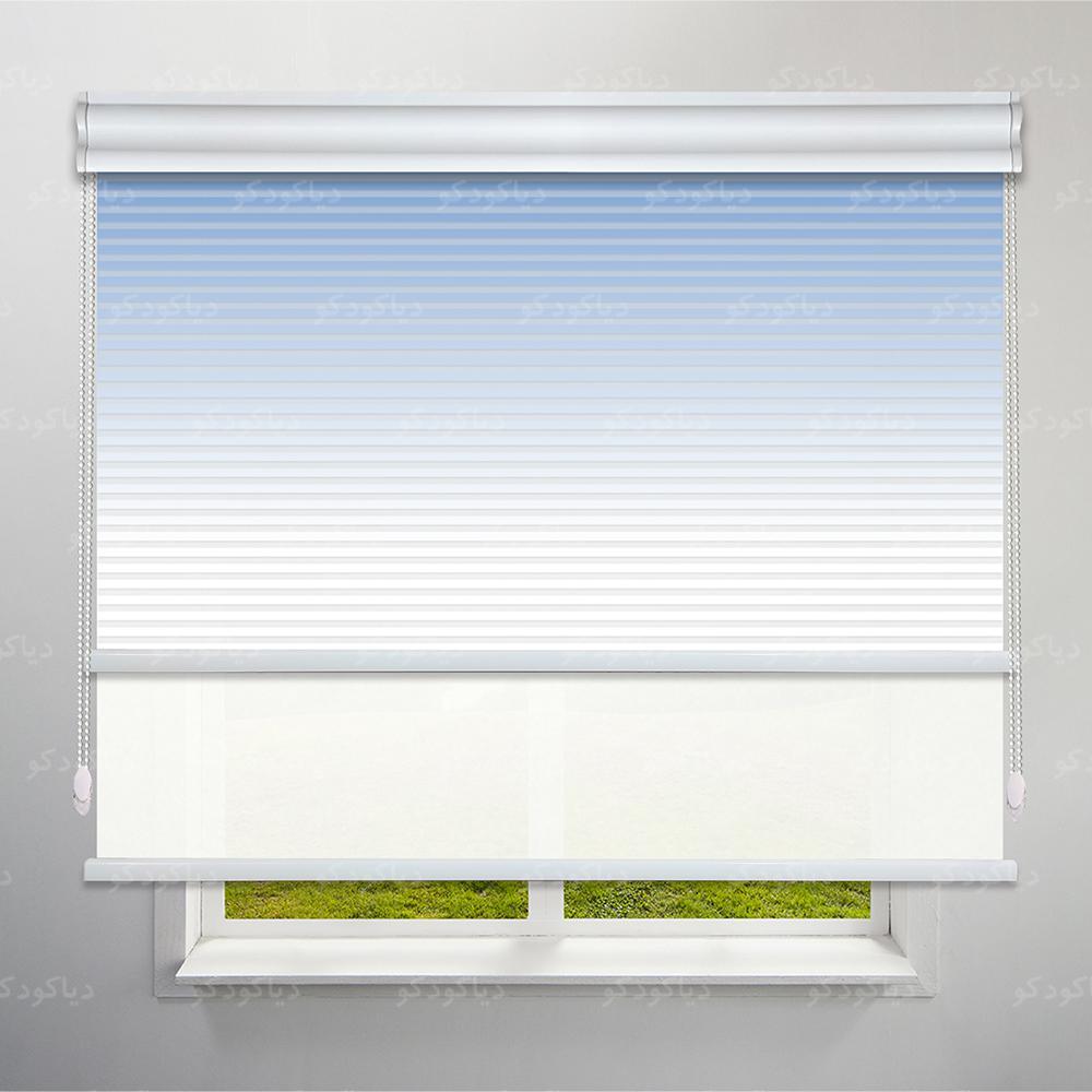 عکس محصول پرده شب و روز 1 سانتی طرح گردینت رنگ سرمه ای کد HS1-15