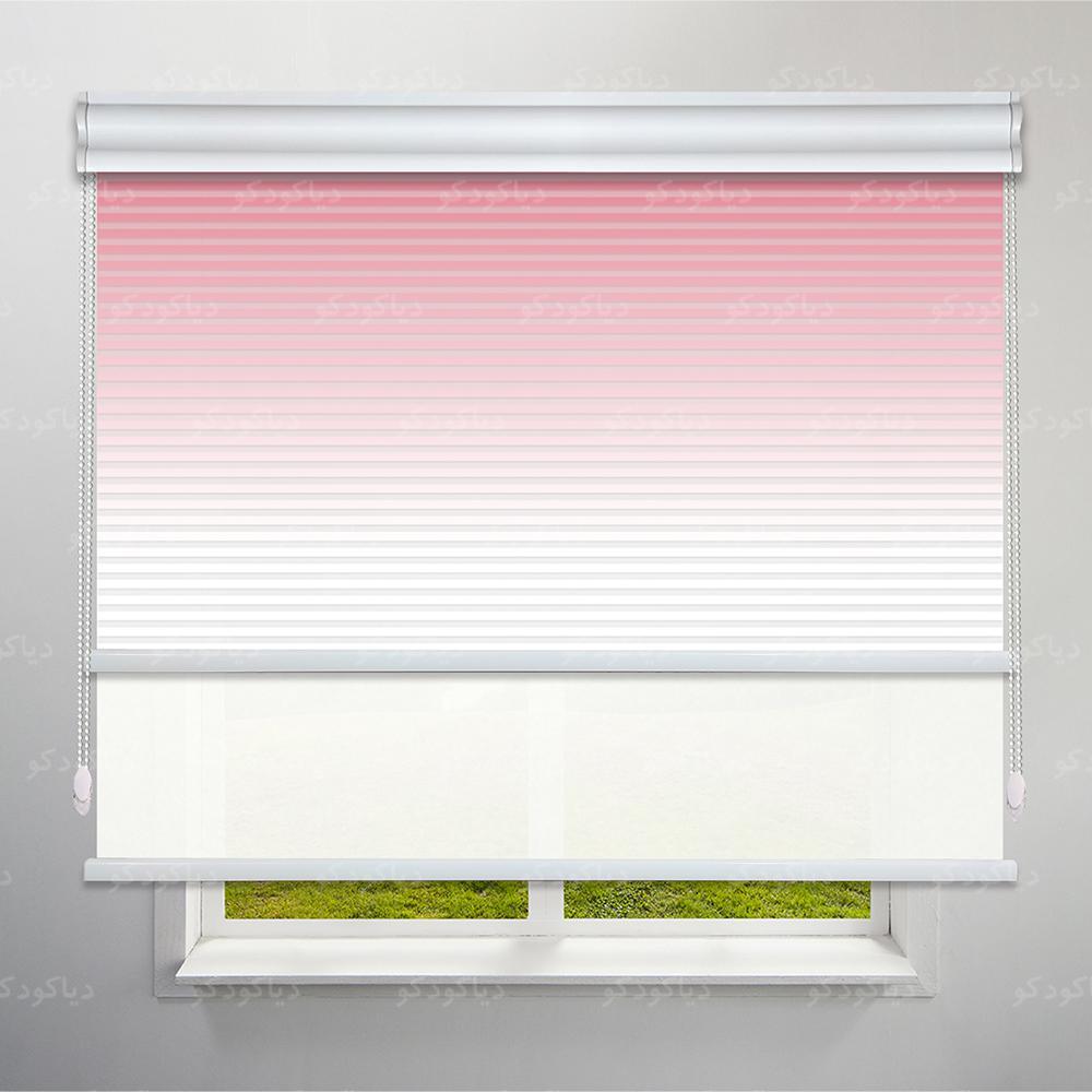 عکس محصول پرده شب و روز 1 سانتی طرح گردینت رنگ قرمز کد HS1-17