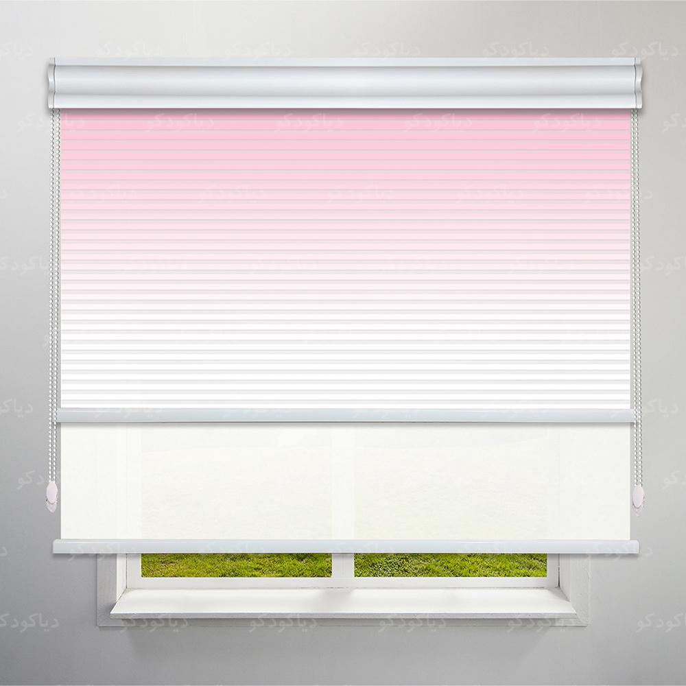 عکس محصول پرده شب و روز 1 سانتی طرح گردینت رنگ صورتی کد HS1-18