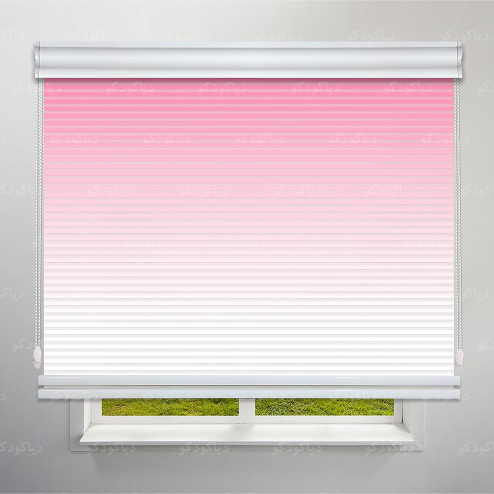 عکس محصول پرده شب و روز 1 سانتی طرح گردینت رنگ صورتی کد HS1-18