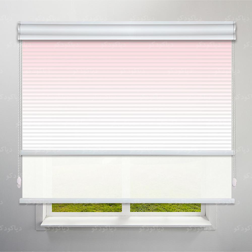 عکس محصول پرده شب و روز 1 سانتی طرح گردینت رنگ کالباسی کد HS1-19